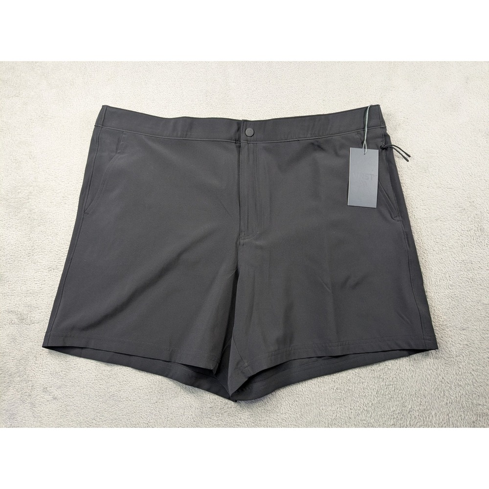 VRST Mens Resort Short XXL Pure Black Relaxed Fit 6 Inseam Hybrid NWT